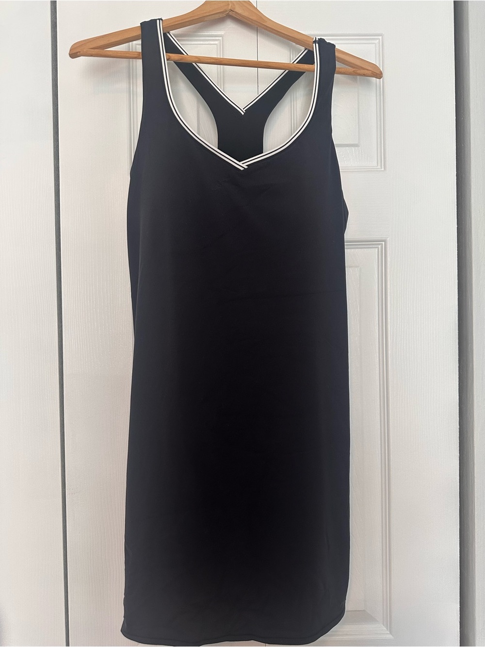 All in Motion Active Dress Black Racerback with Contrast Trim